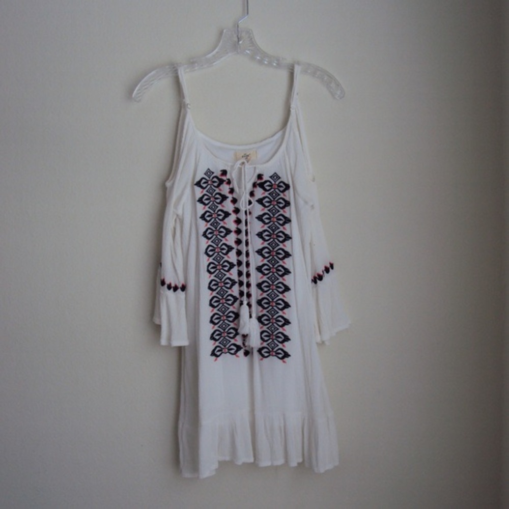 White flowy dress
